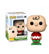 Figurine Snoopy Peanuts - Charlie Brown Tenue de Noël Pop 10cm
