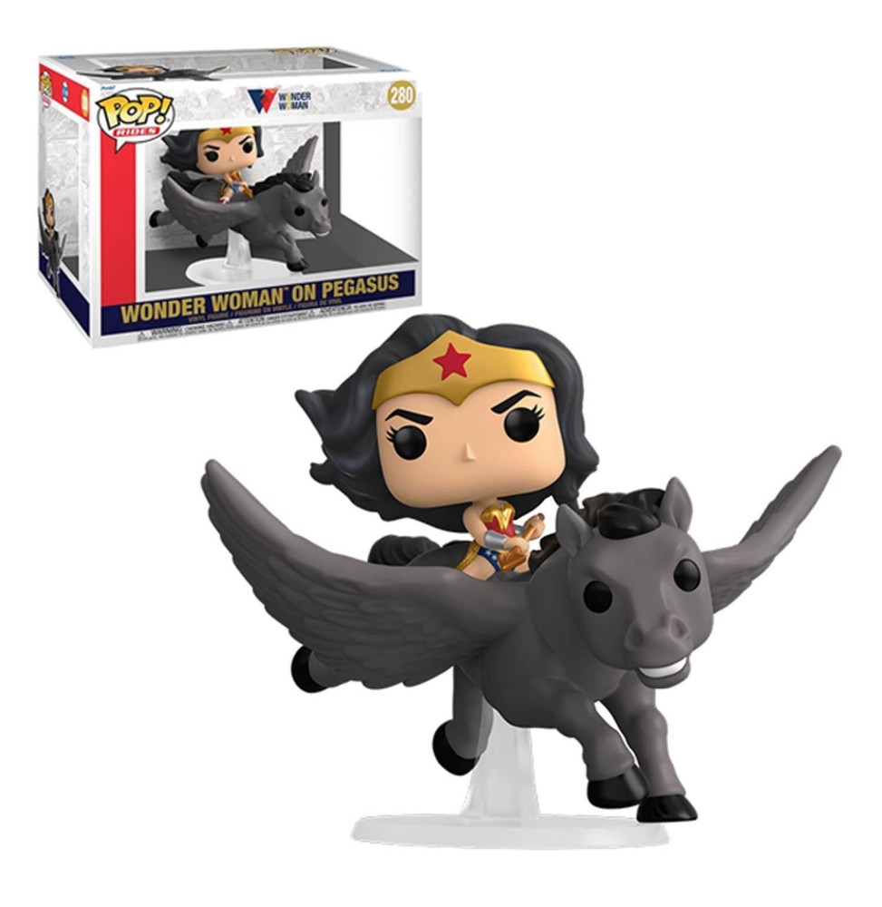 Figurine DC Wonder Woman 80Th - Wonder Woman On Pegasus Pop 15cm