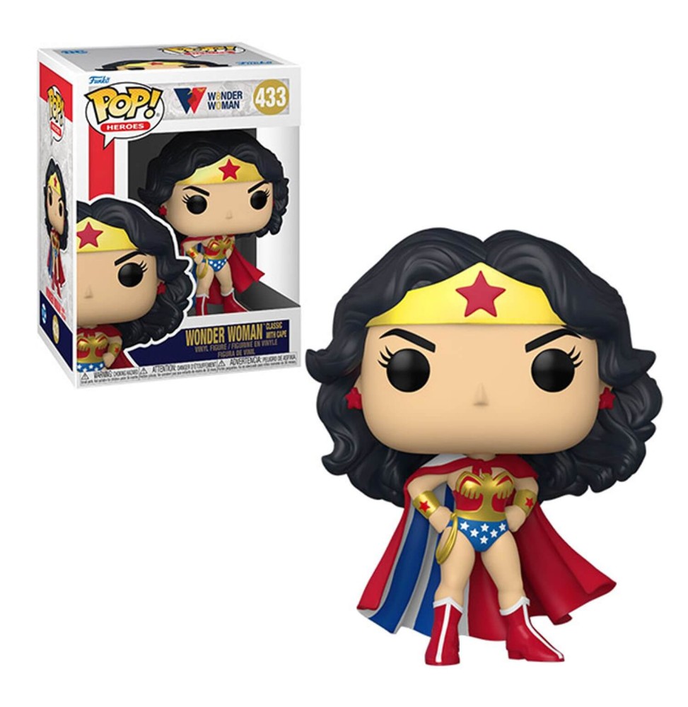 Figurine DC Wonder Woman 80Th - Wonder Woman Classic w/CapePop 10cm