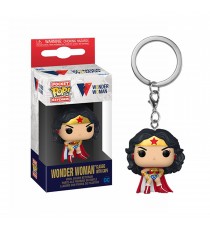 Porte Clé DC Wonder Woman 80Th - Wonder Woman Classic w/Cape Pocket Pop 4cm
