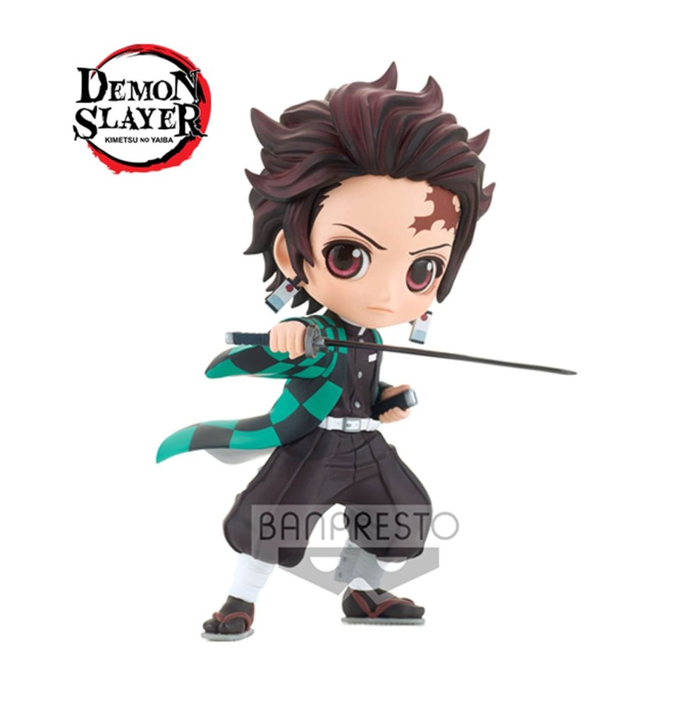 Figurine Demon Slayer Kimetsu No Yaiba - Tanjiro Kamado III Ver A Q Posket 14cm