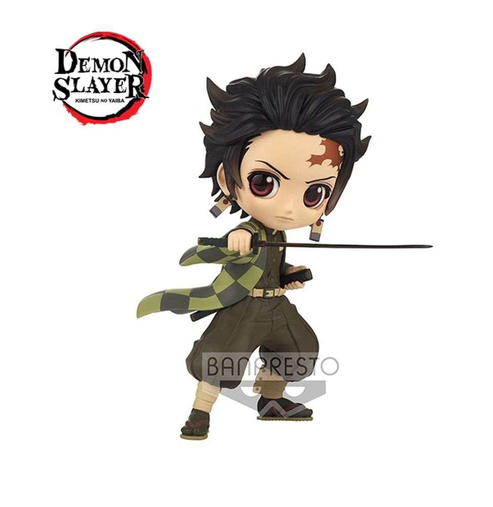 Figurine Demon Slayer Kimetsu No Yaiba - Tanjiro Kamado III Ver B Q Posket 14cm