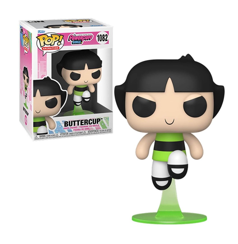 Figurine Powerpuff Girls Supers Nanas - Buttercup Rebelle Pop 10cm