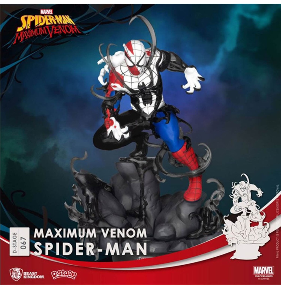 Diorama Marvel - Venom Spider-Man D-Stage 16cm