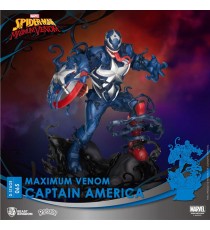 Diorama Marvel - Venom Captain America D-Stage 16cm