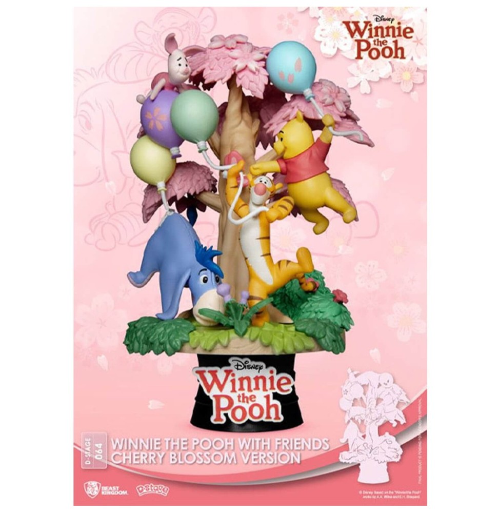 Diorama Disney - Winnie The Pooh / Winnie L'Ourson Cherry Blossom D-Stage 15cm