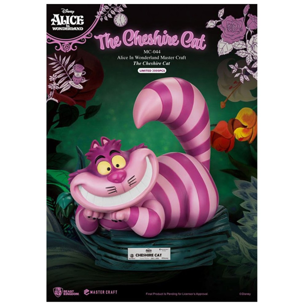 Statue Alice In Wonderland Disney - Cheshire Cat Master Craft 36cm