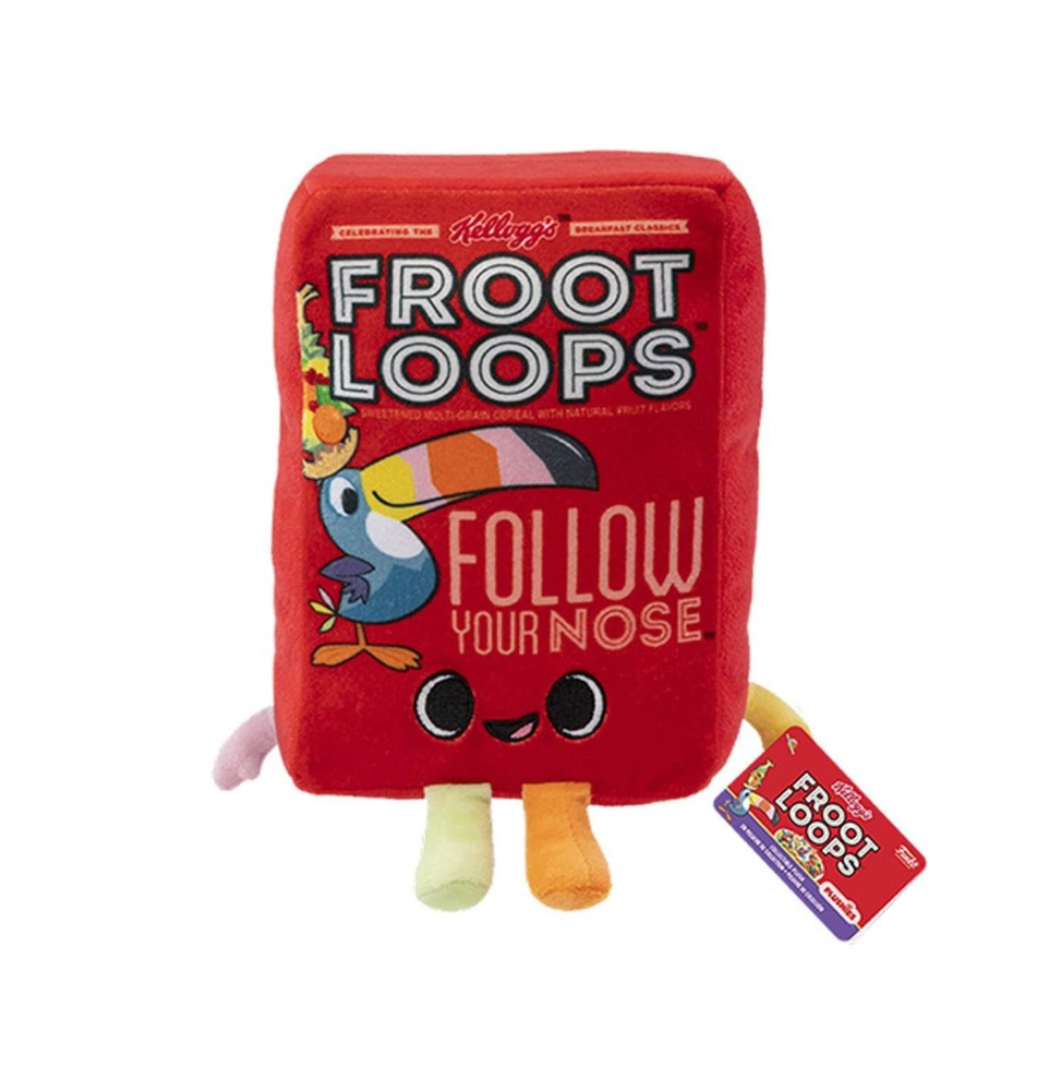 Peluche Kelloggs - Froot Loops Cereal Box 18cm