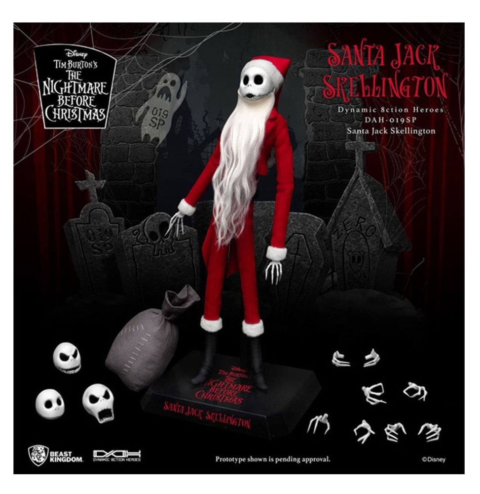 Figurine NBX - Santa Jack Skellington Dynamic Action Heroes 21cm