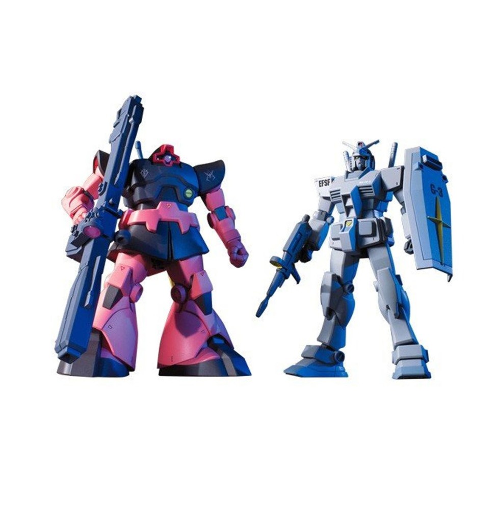 Maquette Gundam - G-3 Gundam Vs Char'S Rick Dom Set Gunpla HG 1/144 13cm