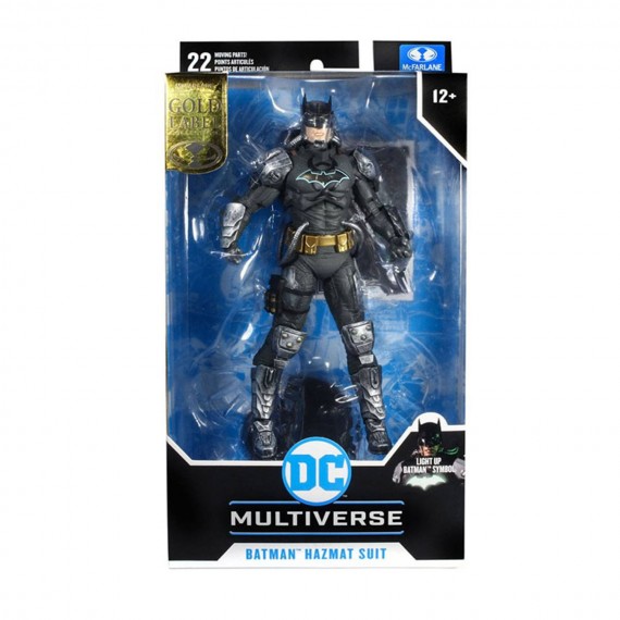 Figurine DC Multiverse Batman - Hazmat Suit Gold Label Light Up 18cm