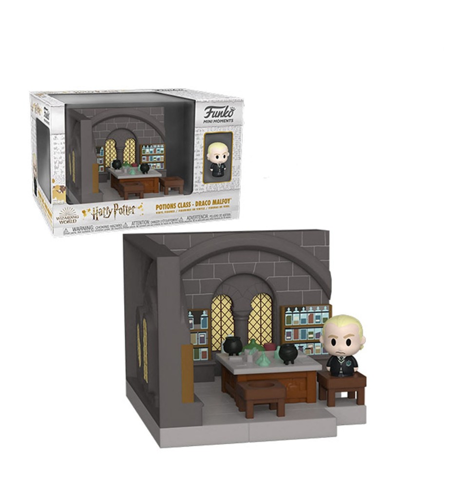 Figurine Harry Potter Anniversary - Diorama Potion Class Draco Malfoy 15cm