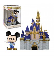 Figurine Disney - Walt Disney World 50Th Castle & Mickey Pop Town 10cm