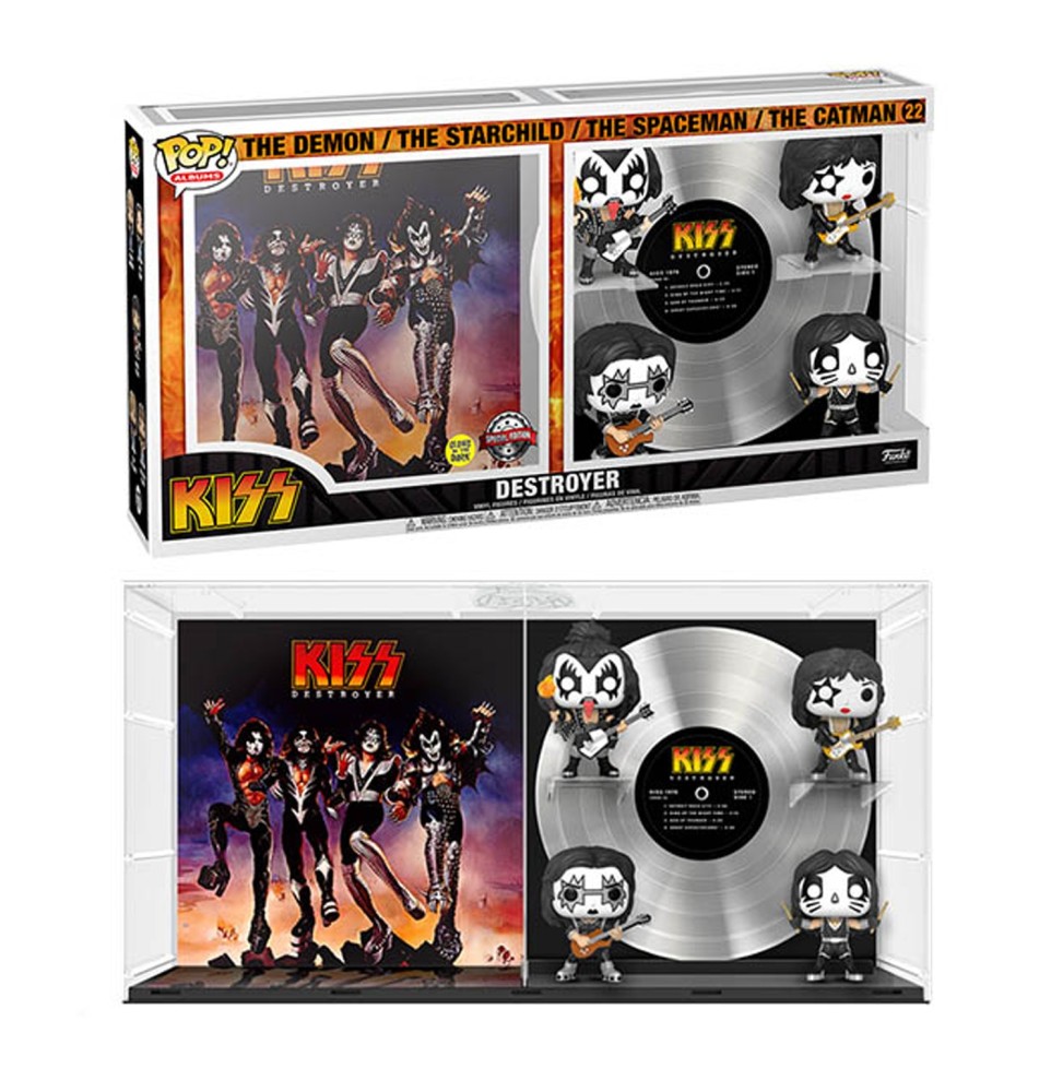 Figurine Rocks Albums Deluxe - Destroyer Kiss GITD Pop 10cm