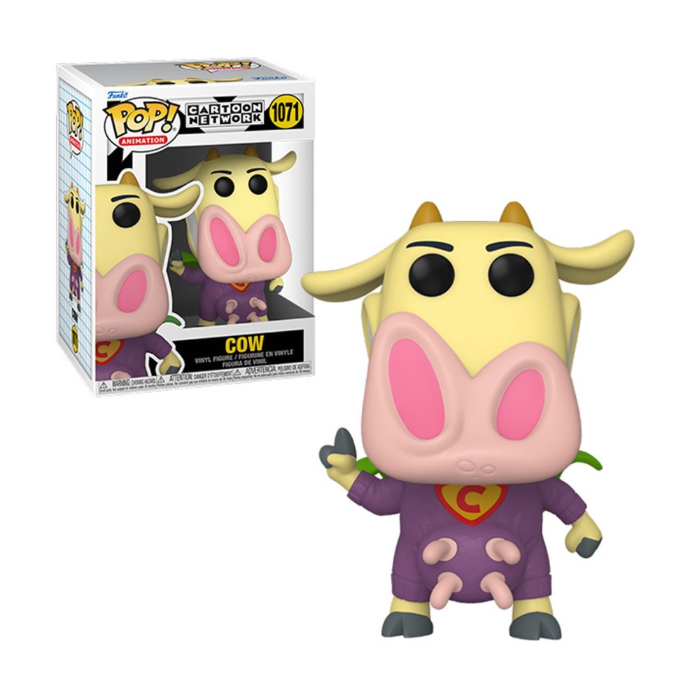 Figurine Cartoon Network Cow & Chicken - Super Cow Pop 10cm