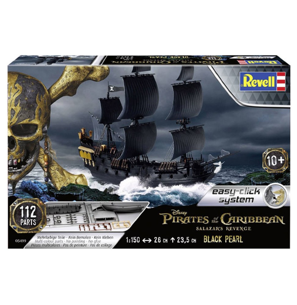 Maquette Disney Pirate Des Caraibes - Black Pearl 1/150 26cm - Revell