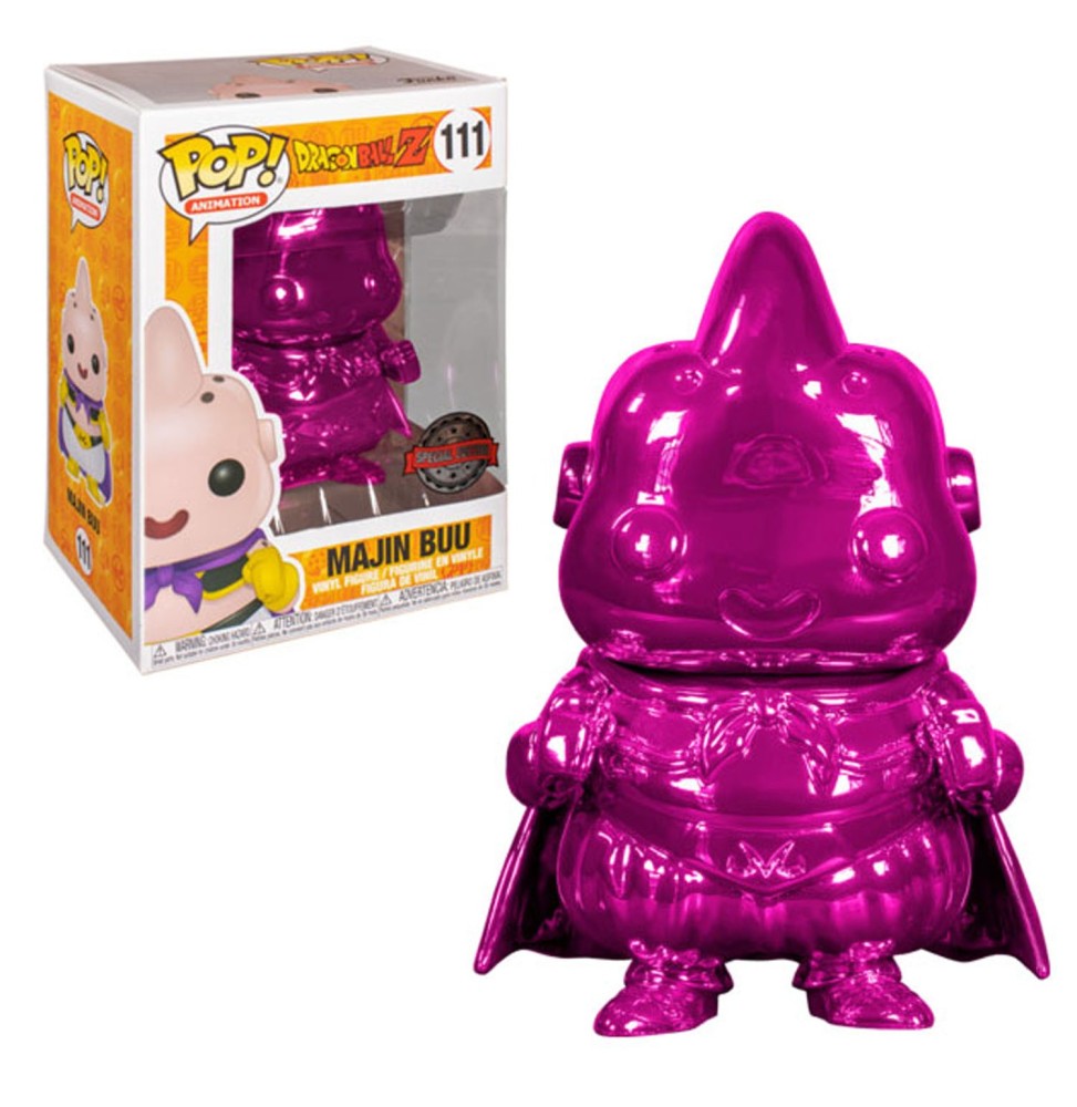 Figurine DBZ - Majin Buu Exclu Pink Chrome Pop 10 cm