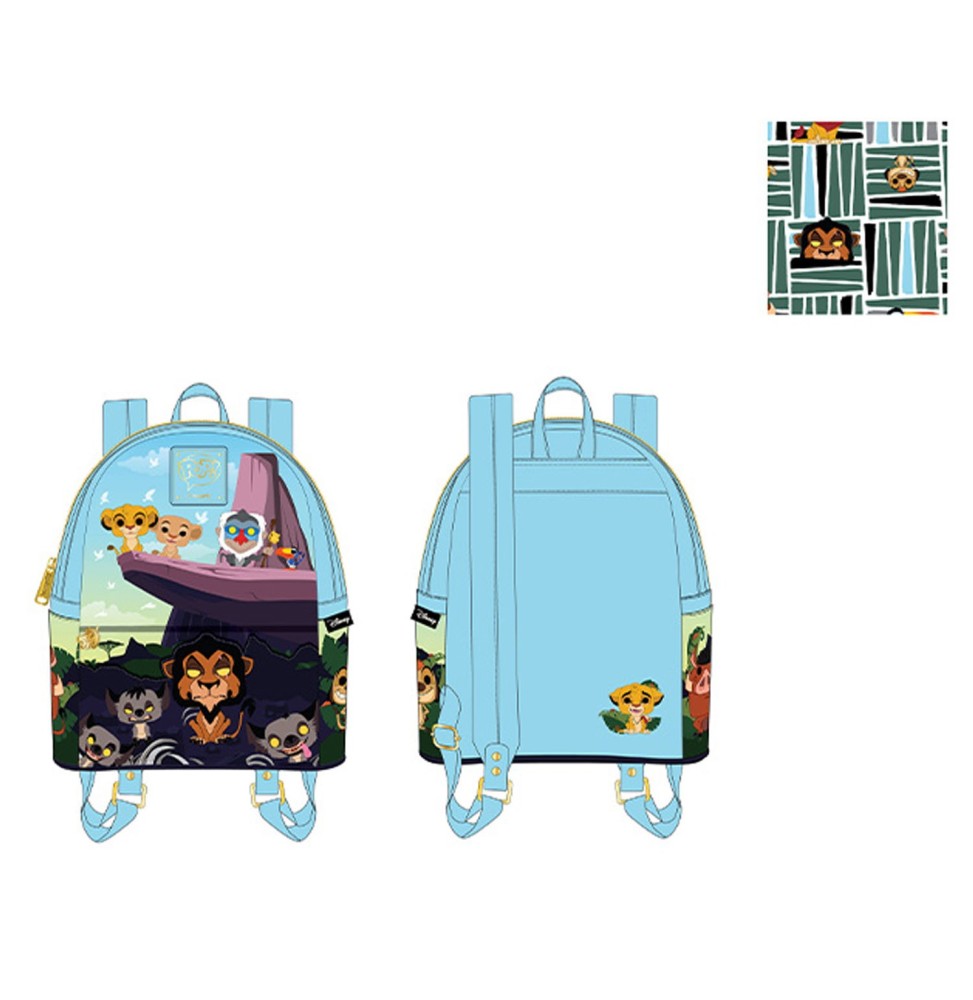 Mini Sac A Dos Disney - Roi Lion Pride Rock