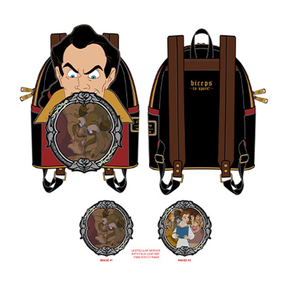 Mini Sac A Dos Disney - Villains Scene Gaston