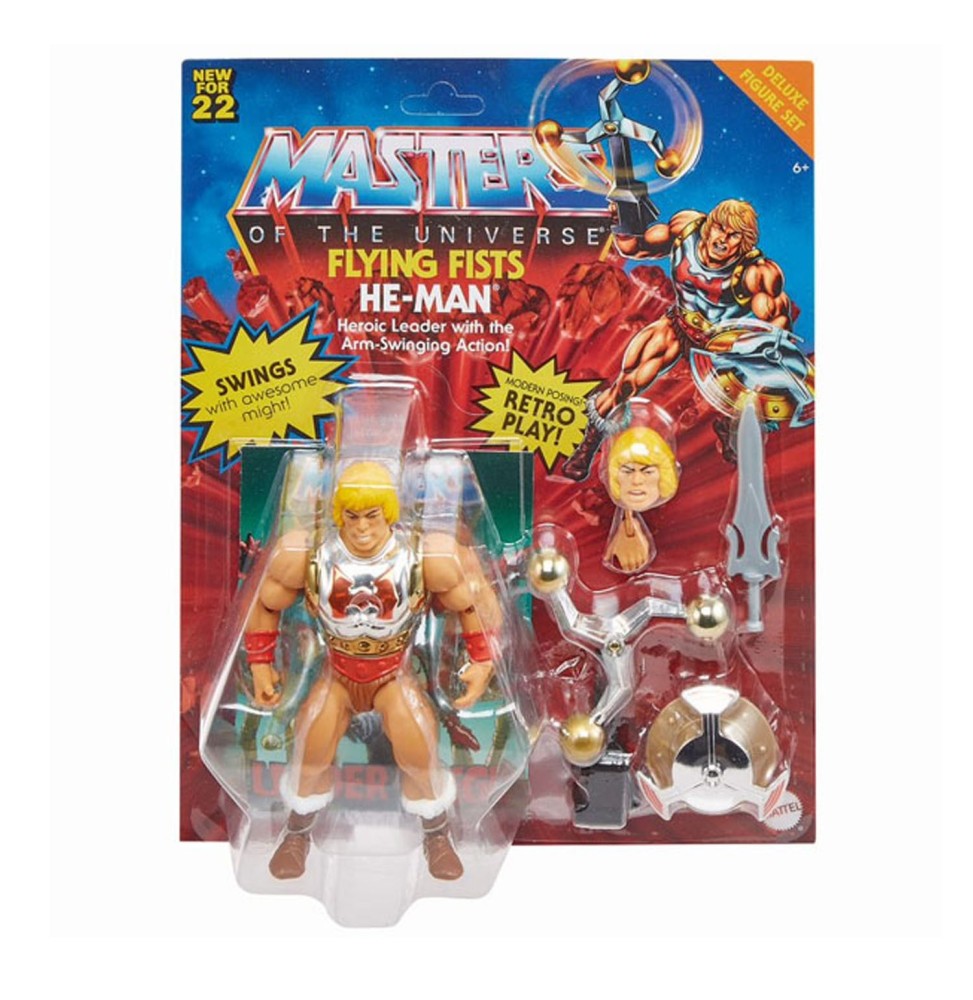 Figurine Les Maitres de l'Univers - Flying Fists He Man Origins 14cm