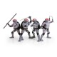 Figurine TMNT Tortues Ninja - Pack Battle Damaged BST AXN 13cm