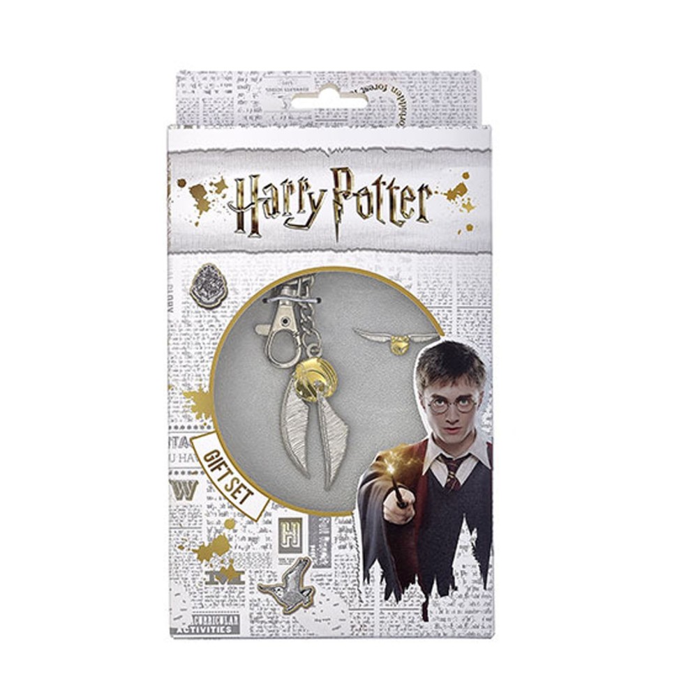 Pack Harry Potter - Porte-clés Et Pin’s Vif D’or