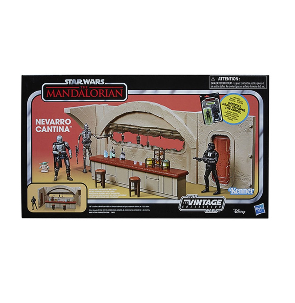 Playset Star Wars Mandalorian - Nevaroo Cantina & Imperial Death Trooper Vintage 15cm