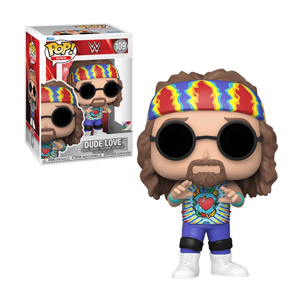 Figurine WWE - Dude Love Pop 10cm