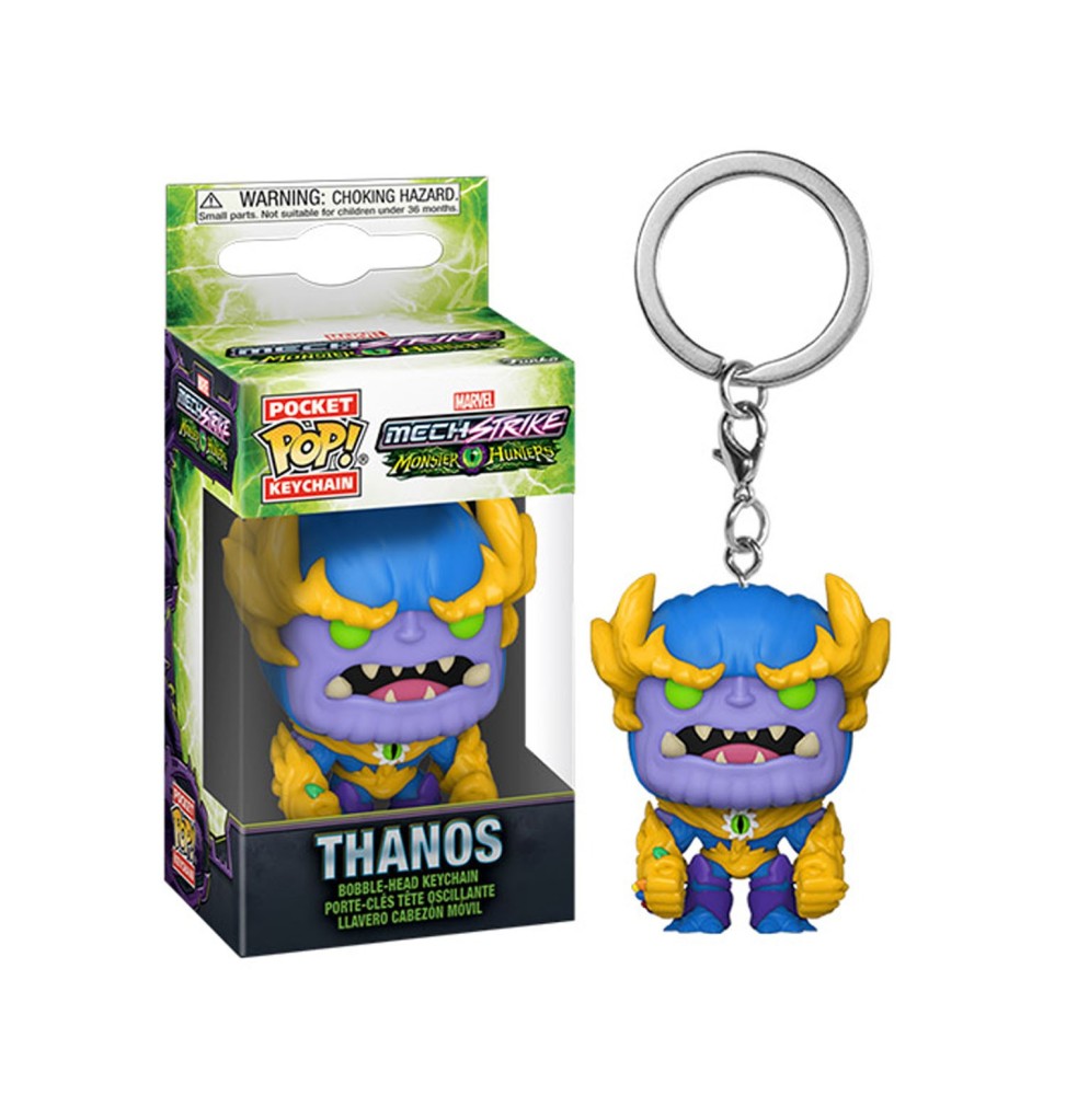 Porte Clé Marvel Monster Hunters - Thanos Pocket Pop 4cm