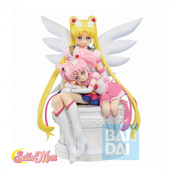 Figurine Sailor Moon - Sailor Moon& Sailor Chibi Moon Ichibansho 14cm