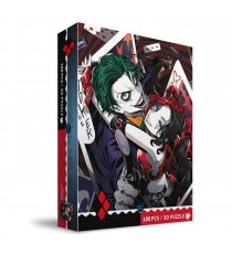 Puzzle DC Comics - The Joker & Harley Quinn Effet 3D 100Pcs