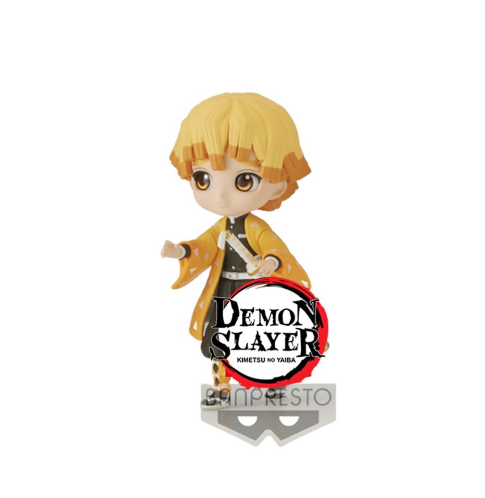 Figurine Demon Slayer Kimetsu No Yaiba - Zenitsu Agatsuma Q Posket Petit 7cm