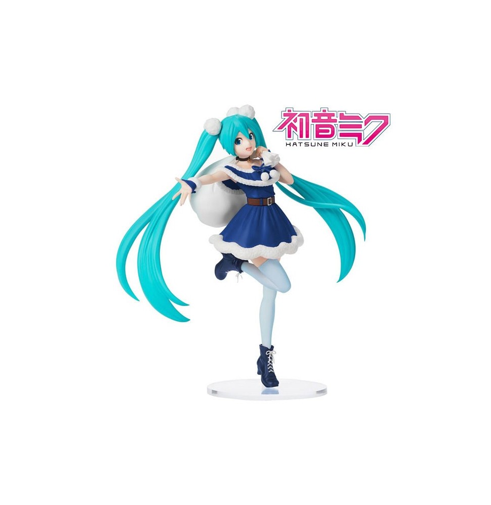 Figurine Vocaloid - Hatsune Miku Spm Miku Christmas 2020 Blue Ver 22cm