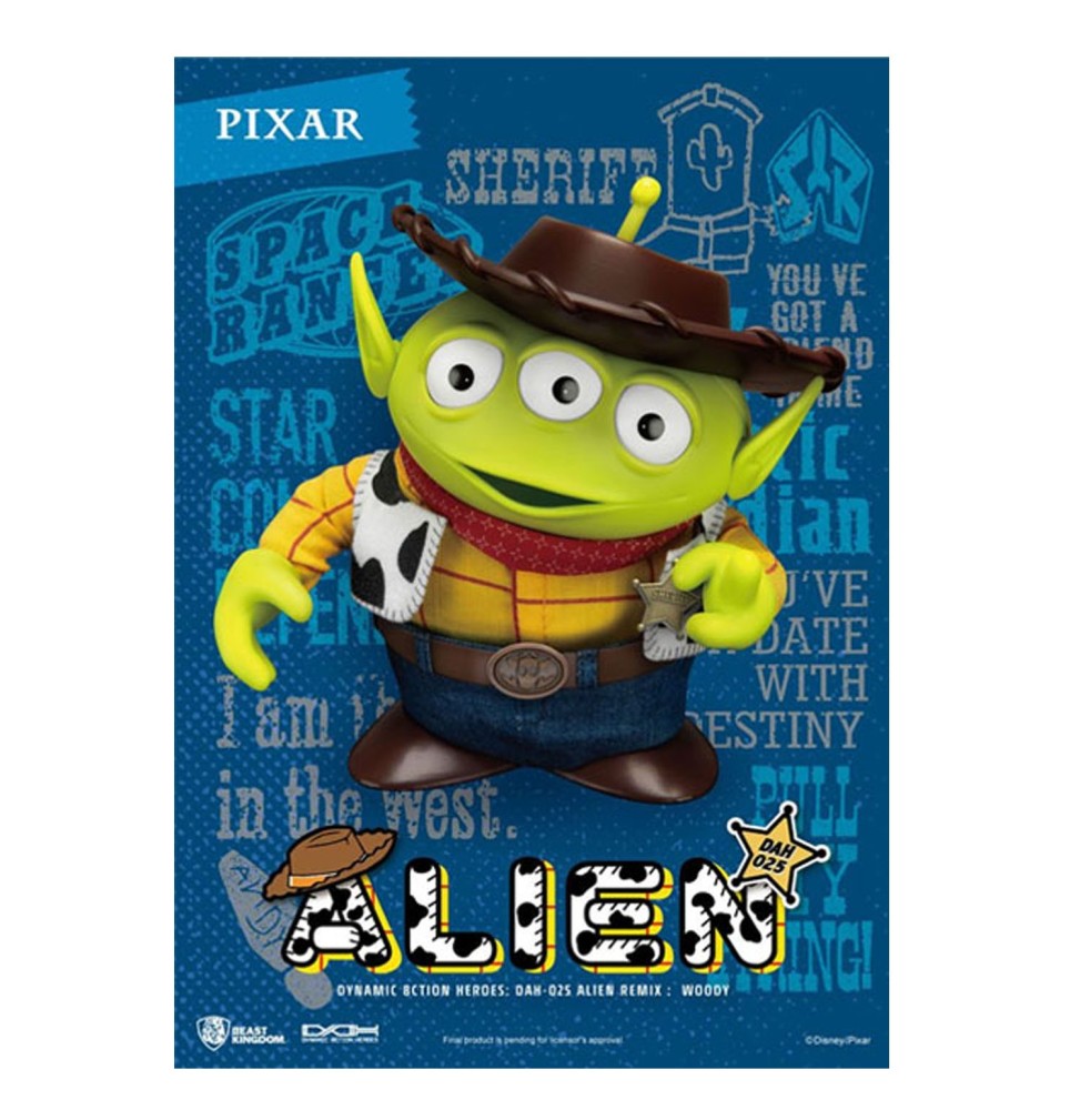 Figurine Disney Toy Story - Alien Remix Woody Dynamic Action Heroes 16cm