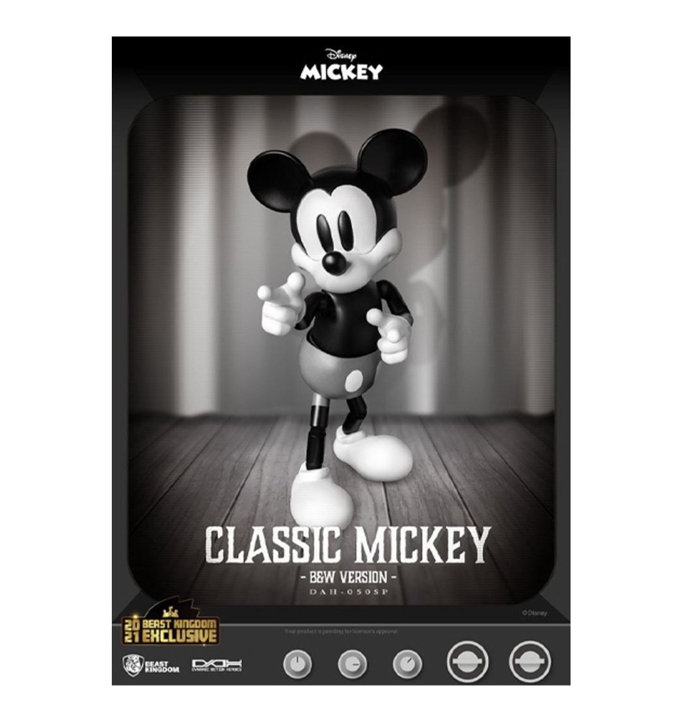 Figurine Disney - Mickey Classic B&W Version Dynamic Action Heroes 21cm