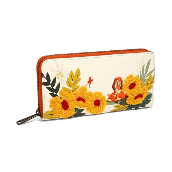 Portefeuille Disney - Rox & Rouky Floral Exclu