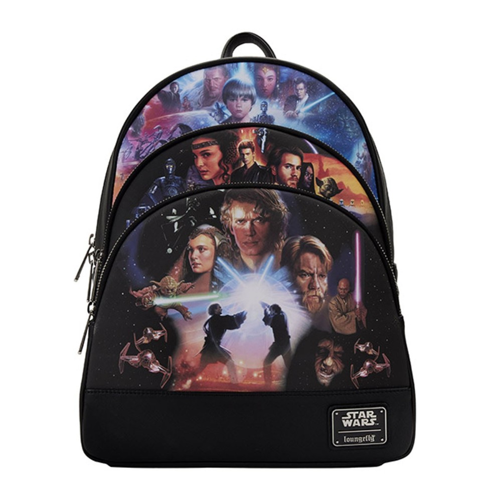 Mini Sac A Dos Star Wars - Trilogy 2 Triple Pocket