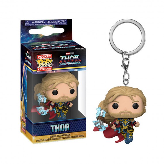 Porte Clé Marvel Thor Love & Thunder - Thor Pocket Pop 4cm