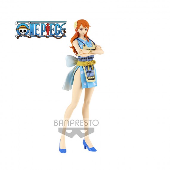 Figurine One Piece - Nami Wanokuni II Ver B Glitter & Glamours 25cm