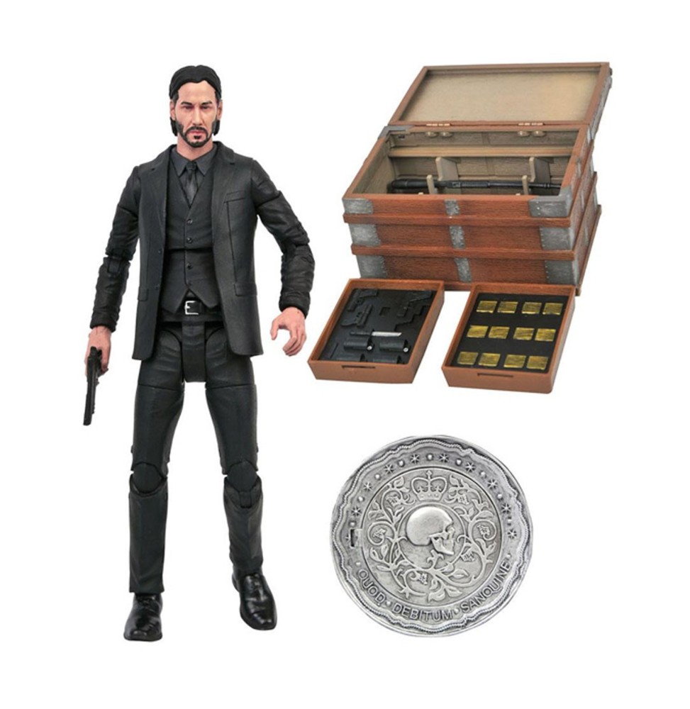 Figurine John Wick - John Wick Deluxe Box Set 18cm