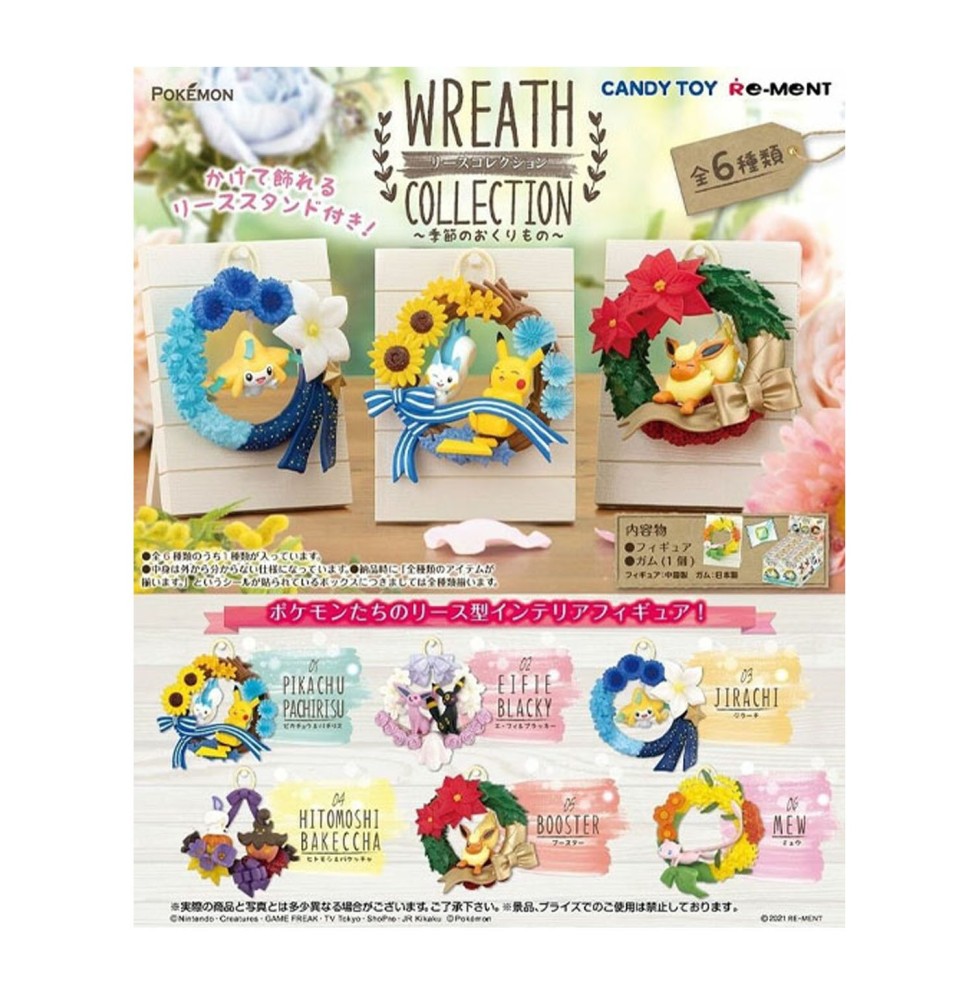 Set De 6 Figurines Pokemon Wreath Collection Seasonal Gifts