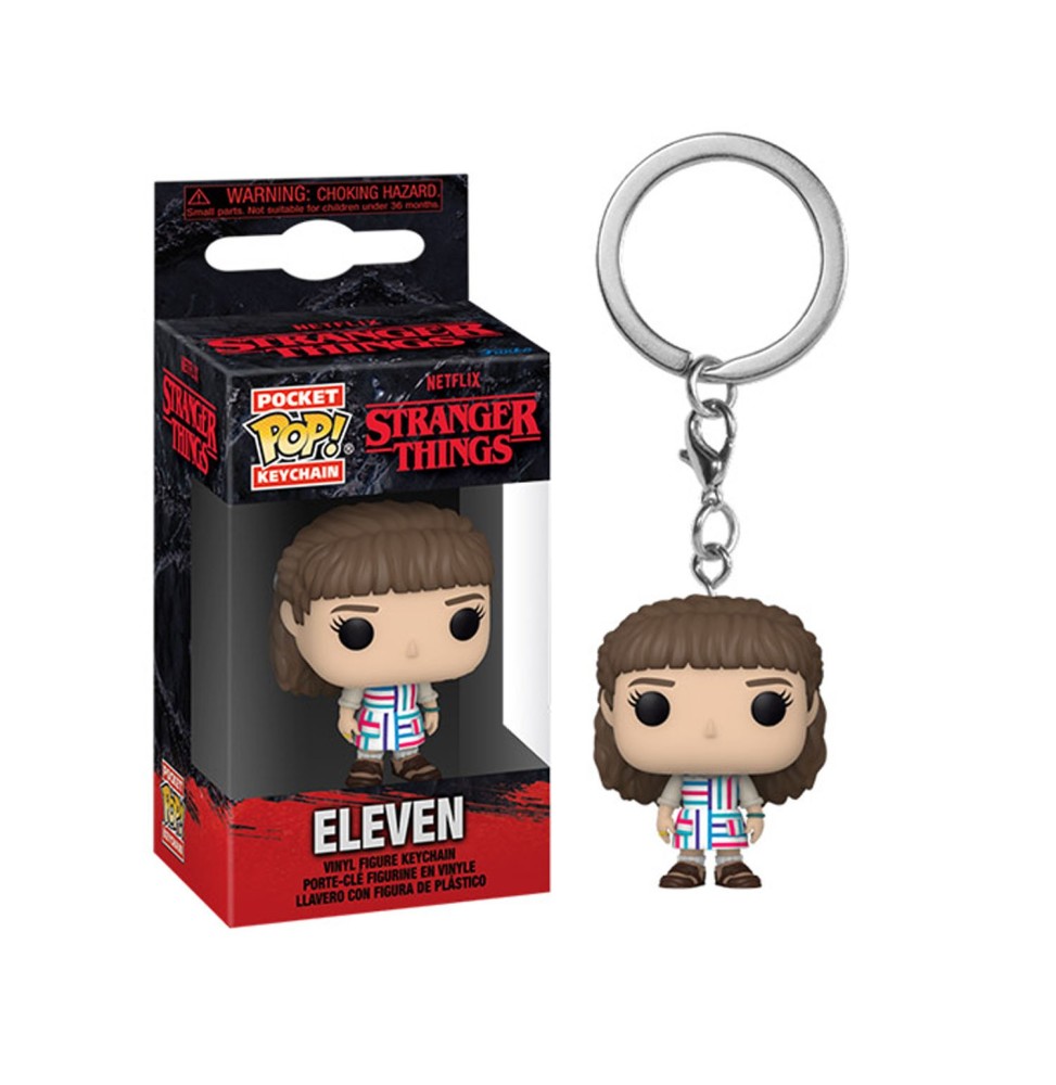 Porte Clé Stranger Things - Eleven Season 4 Pocket Pop 4cm Porte Clé Stranger Things - Eleven Season 4 Pocket Pop 4cm