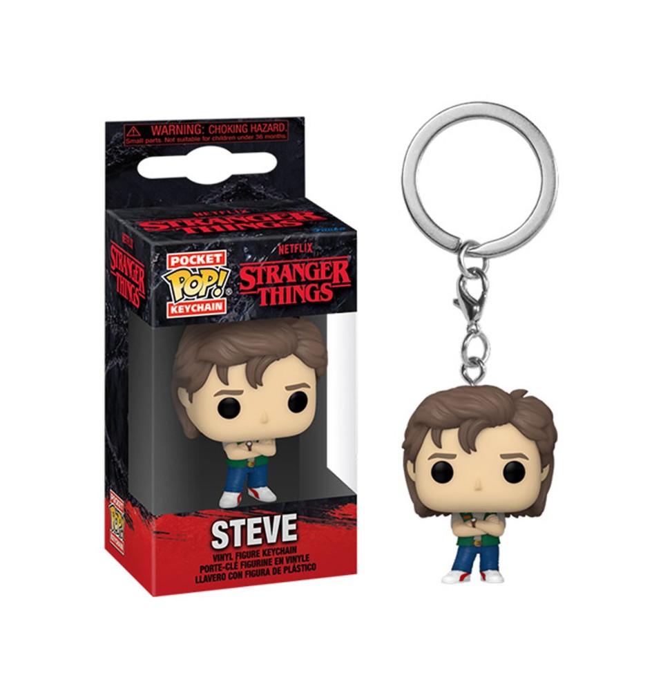 Porte Clé Stranger Things - Steve Season 4 Pocket Pop 4cm