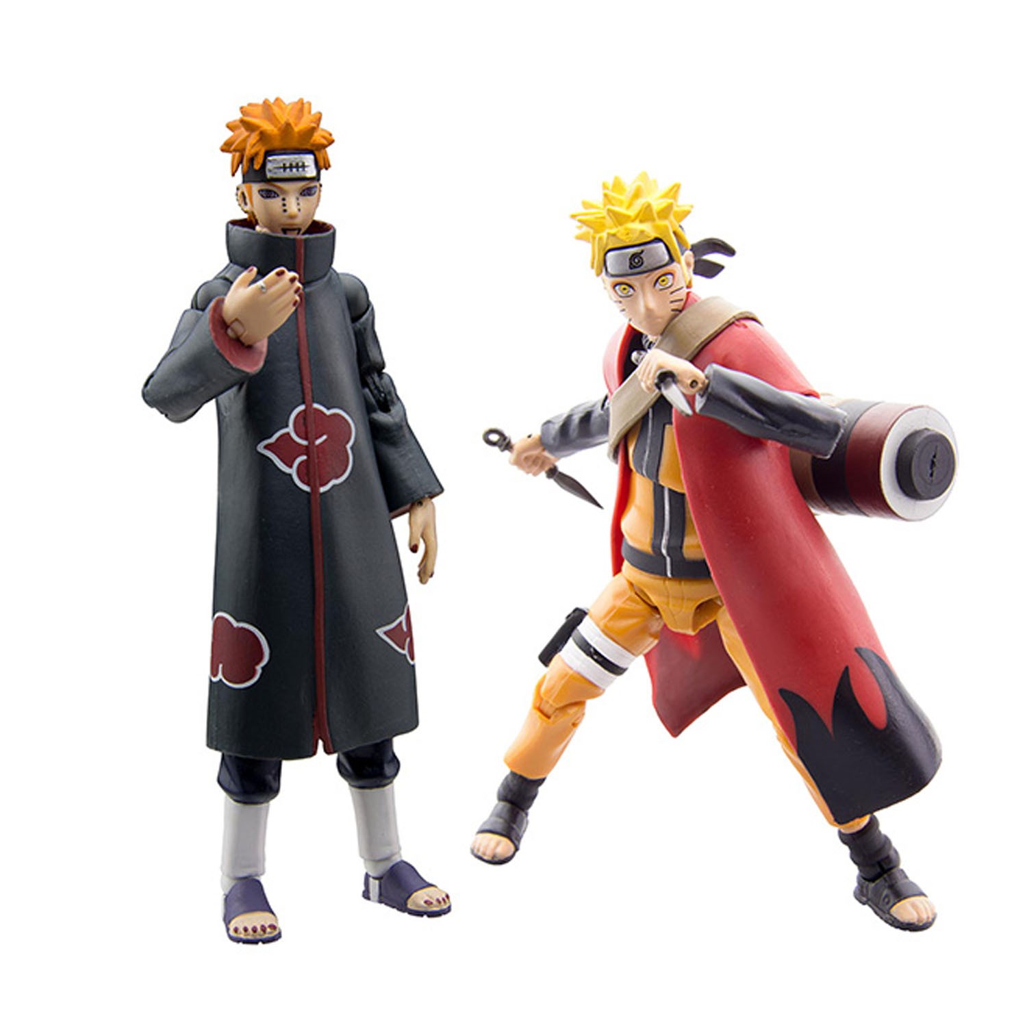 Figurine Naruto - 2 Pack Sage Mode Naruto Vs Pain 10cm - Toynami