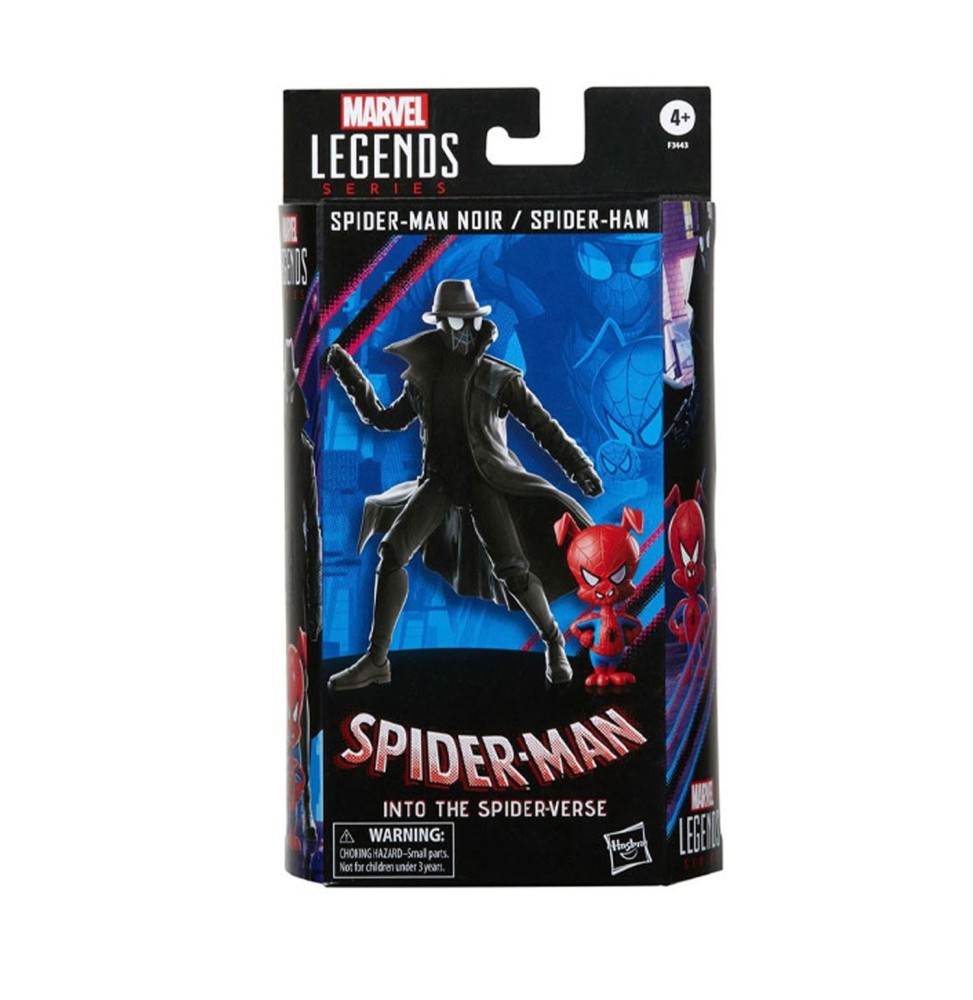 Figurine Marvel Legends Spider-Man New Generation - 2 Pack Spider-Man Noir & Spider-Ham 15cm