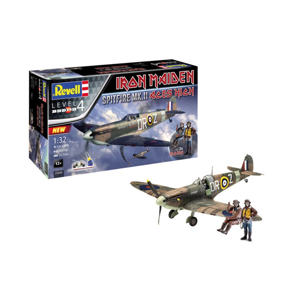 Maquette Iron Maiden - Spitfire Mk II Aces High 28cm