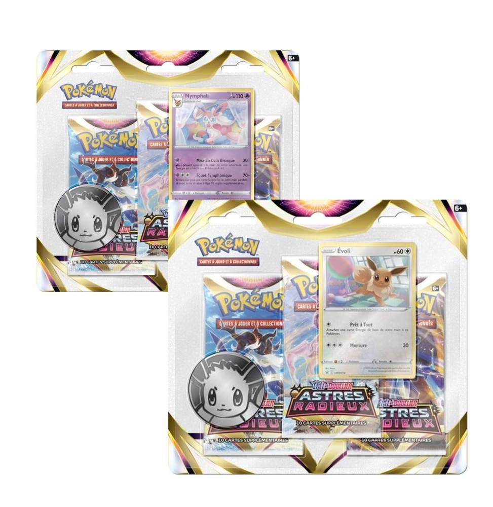 Pokemon - Pack 3 Boosters Epée et Bouclier Astres Radieux