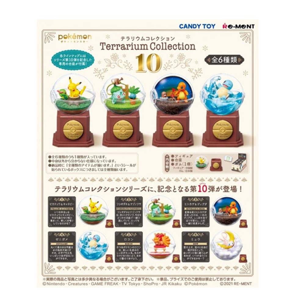 Set De 6 Figurines Pokemon Terrarium Collection Vol 10