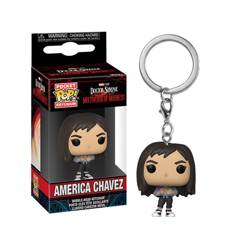 Porte Clé Marvel Dr Strange Multiverse Of Madness - America Chavez Pocket Pop 4cm