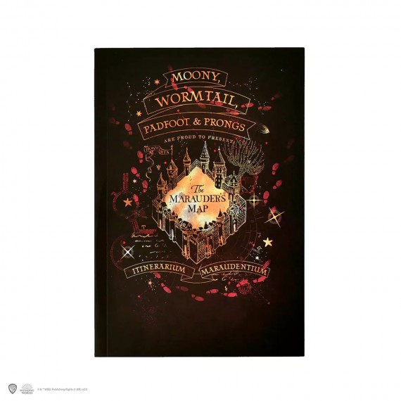 Carnet Souple Harry Potter - Carte du Maraudeur